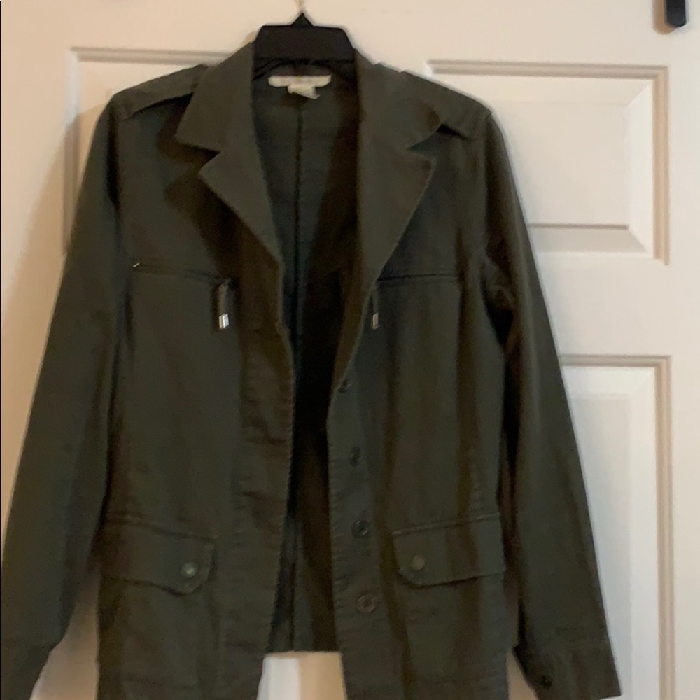 Green Army-Style Jacket